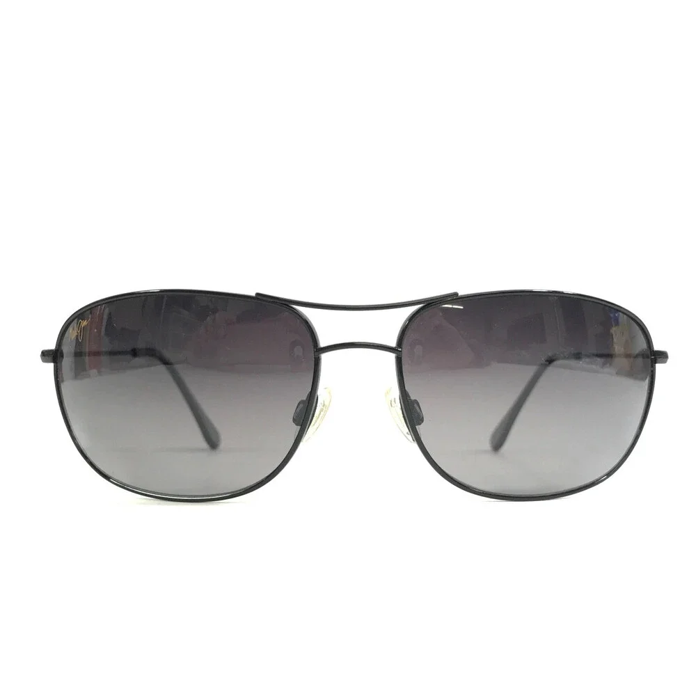Maui Jim Sunglasses Hideaways MJ248-02 Polished Black with Neutral Gray Lenses